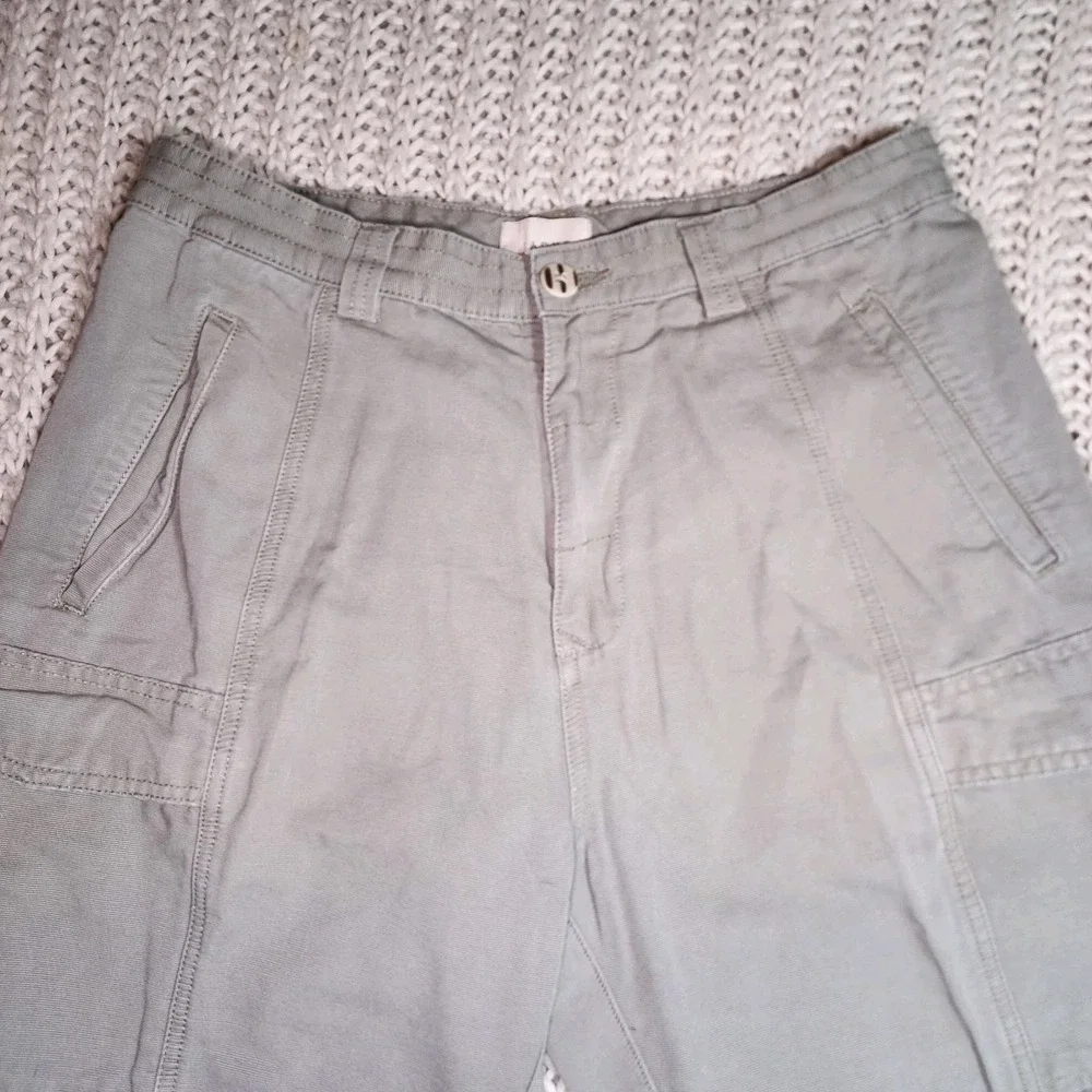 Jachs Mens Beige Khaki Cargo Shorts Size 32